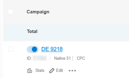 bidding for kadam campaign