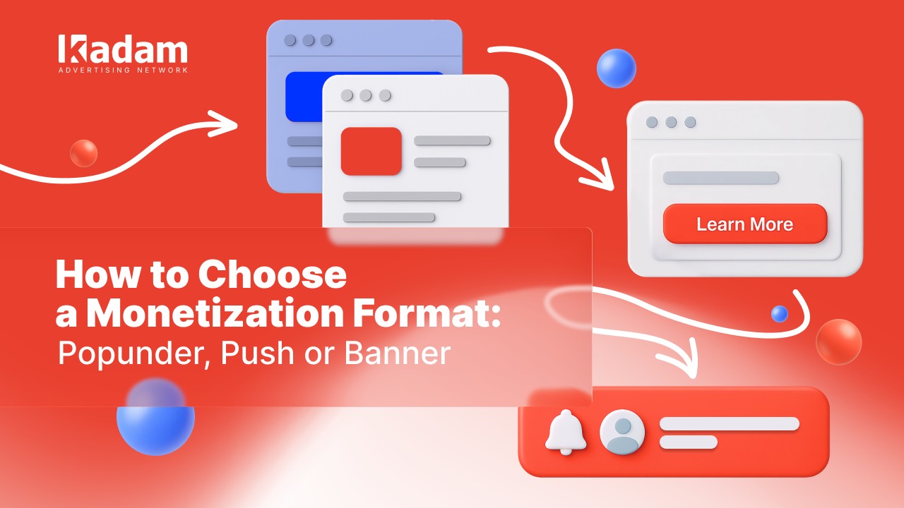 How to Choose the Best Monetization Format for Your Platform: Popunder, Push or Banner - Kadam Advertising